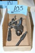Lot-Drill Chuck, Chuck Keys and Drill Sleeves in (1) Box