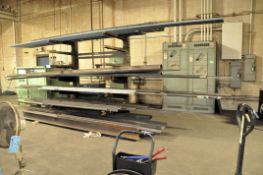 Lot-Round Tube Stock, Channel and I-Beam on (1) Cantilever Rack (Rack not Included)