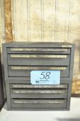 Lot-(2) 3-Drawer Cutter Index Cabinets