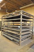 Lot-Steel Sheet Stock in (1) Rack (Rack not Included)