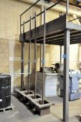 Lot-(4) 10' Custom Fabricated Aluminum Posts