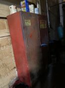 Paint Cabinet with Paint Products