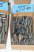 Lot-Single End Mills in (1) Box on Floor Under (1) Table