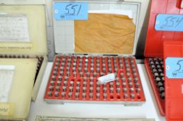 Vermont Gage .501 - .625 Pin Gage Set