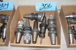Lot-(6) Various CAT40 Taper Tool Holders in (1) Box