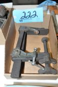 Lot-(3) Various Flat Bar Type Bar Clamps in (1) Box