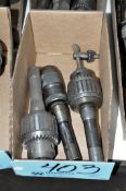 Lot-(3) Various Drill Chucks on R8 Holders in (1) Box