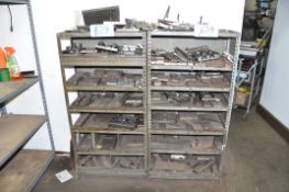 Lot-(2) Sections Shelving with Fixtures