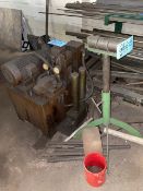 Lot-(1) Hydraulic Unit and (1) Roller Stock Feed Stand
