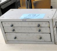 Huot Fractional 3-Drawer Fractional Index Cabinet with Partial Drill Contents