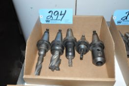 Lot-(5) Various CAT40 Taper Tool Holders in (1) Box