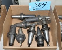 Lot-(8) Various CAT40 Taper Tool Holders in (1) Box