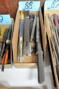 Lot-Flat Pry Bars and Hammer Chisel Points in (1) Box