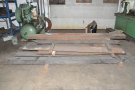 Lot-Various Steel Hollow Tube and Flat Bar Stock in (1) Stack
