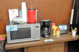 Lot-(1) Whirlpool Refrigerator, (1) Sharp Microwave, (1) Mr. Coffee Maker, (1) Toaster, Etc.