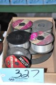 Lot-(6) Various Alloy Small Reels of Mig Welding Wire in (1) Box
