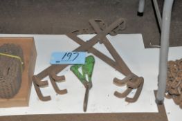 Lot-(2) Grabs on Floor Under (1) Table