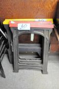 Lot-(2) Pair Plastic Work Horses