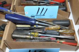 Lot-Flat Blade Screwdrivers in (1) Box