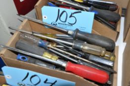 Lot-Flat Blade Screwdrivers in (1) Box