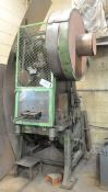 Johnson No. 5, 55-Ton Open Back Inclinable Press with Air Cushion (Die Set Not Included)