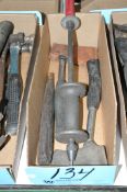 Lot-(1) Pull Hammer and (2) Hatchets in (1) Box