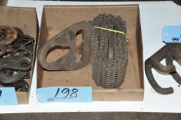 Steel Mesh Stock Sling in (1) Box on Floor Under (1) Table