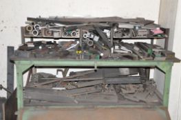 Lot-(1) Bench/Cabinet with Steel Cutoffs