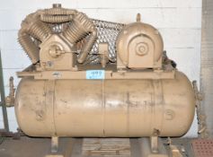 DeVilbiss Type VAT 5008, 10-HP Horizontal Tank Mounted Air Compressor, (Bldg 2)