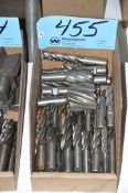 Lot-Single End Mills in (1) Box on Floor Under (1) Table