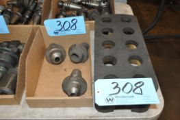Lot-(3) 40-Taper Tool Holders in (1) Box with Holder Stand