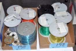 Lot-various Tubing in (2) Boxes on Floor Under (1) Table