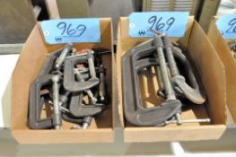 Lot-Various Size C-Clamps in (2) Boxes