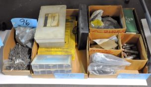Lot-Various Service Kits, Screws, etc. in (3) Boxes on Floor Under (1) Table