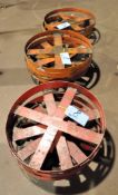 Lot-(12) Various Drum Dollies in (3) Stacks