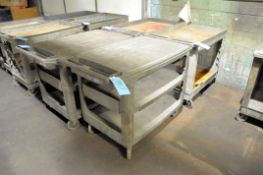 Lot-(4) Rubbermaid Style Shop Carts