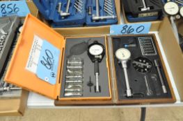 Lot-(1) Mitutoyo 2923-10 and (1) Alina Dial Bore Gages with Cases