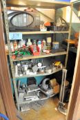 Lot-Inspection Gauges, Fixtures, etc. (Not in Service) in Closet, with Microwave