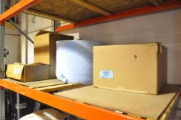 Lot-Filter Material, Bags, and Boxes on (1) Shelf and (1) Pallet