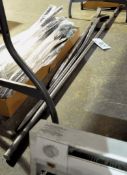 Lot-(3) Various Die Bars on Floor Under (1) Table