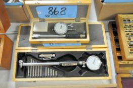 Lot-(2) No Name Dial Bore Gages with Cases