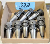 Lot-(8) CAT40 Taper Collet Type Tool Holders in (1) Box