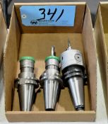 Lot-(3) Various CAT40 Taper Tool Holders in (1) Box