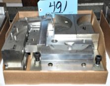 Lot-Various Machine Vise Jaws in (1) Box Under (1) Bench
