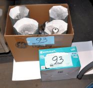 Lot-Various Light Bulbs in (2) Boxes on Floor Under (1) Desk