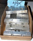 Lot-Various Machine Vise Jaws in (1) Box Under (1) Bench