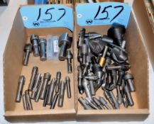 Lot-Chamfers, Deburs, Countersinks and Radius Cutters in (2) Boxes