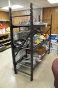 Lot-(2) Shelving Units and (1) Bench