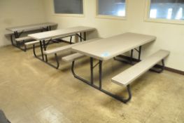 Lot-(4) Breakroom Tables, (Upstairs)