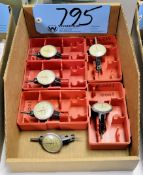 Lot-(6) Interapid Small Dial Force Indicators in (1) Box